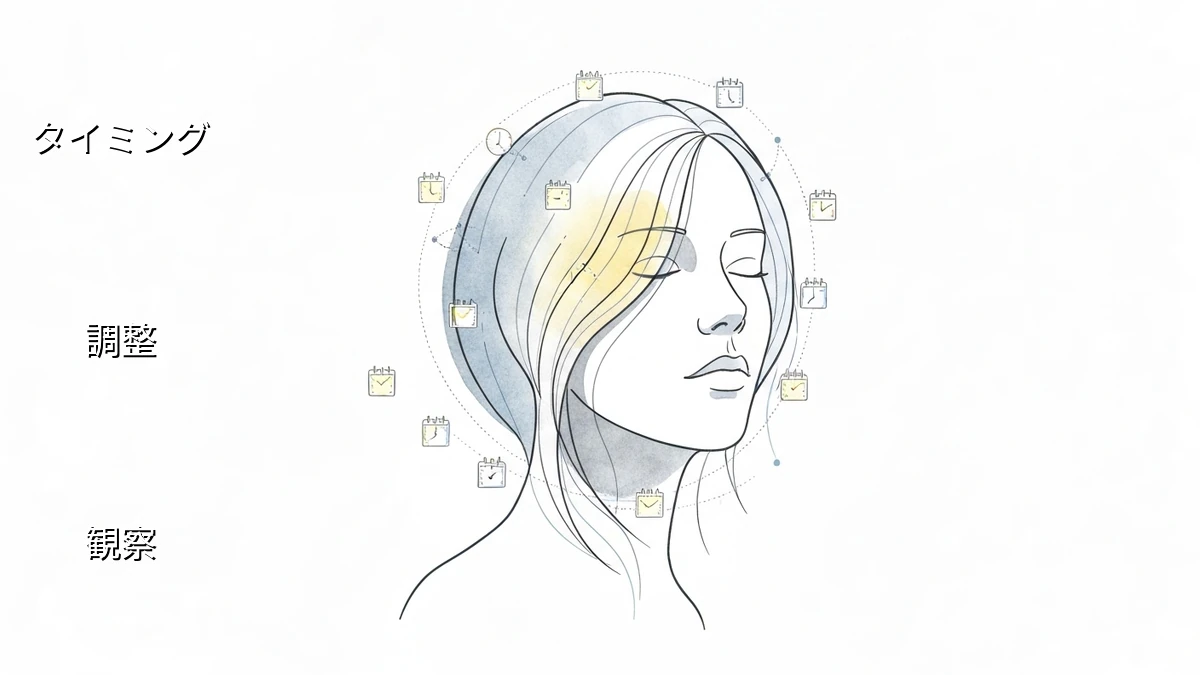 忙しい人が見つける！ヘアケア調整の最適なタイミング：髪の小さな変化を活かす方法