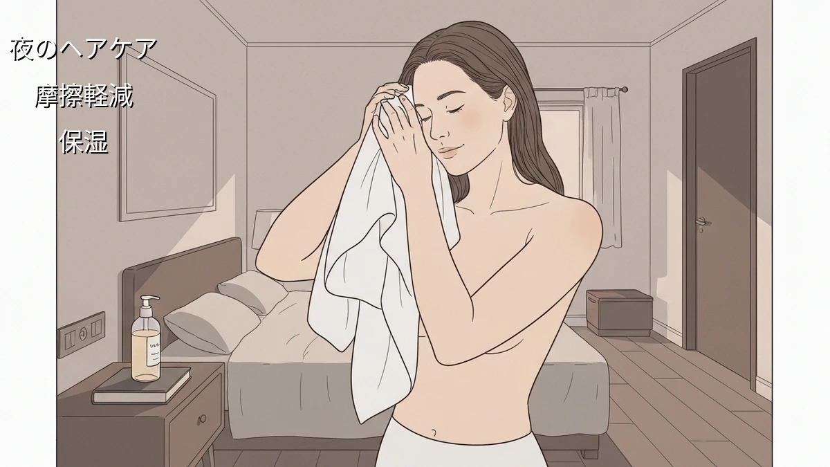 忙しい人が夜の習慣を見直す！髪のパサつきを減らす簡単ヘアケア